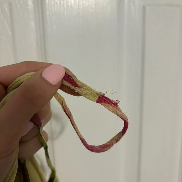 Vintage Yellow Floral Midi Dress - Picture 8 of 8